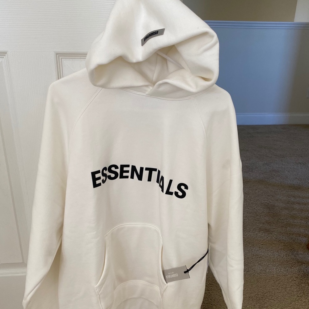 Essentials Fear of God white hoodie. Brand NWT